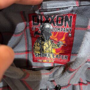 Dixxon Gray & Red Smoke Eater Flannel - Mens Size M